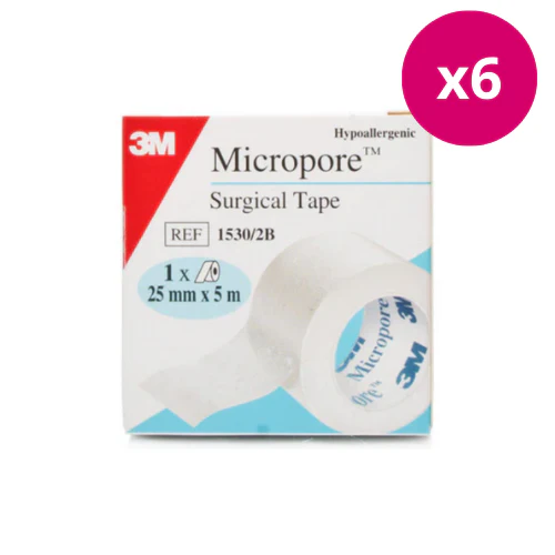 3m Micropore Surgical Tape x 6