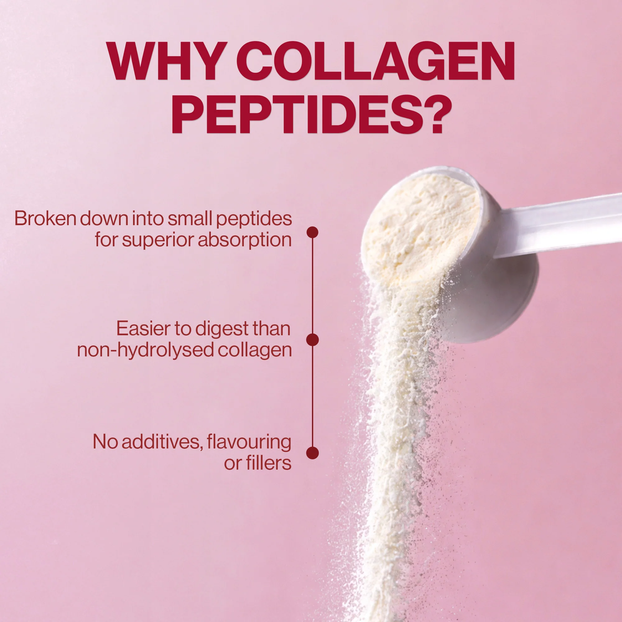 4 HER Collagen Pure 100% Pure Hydrolysed Bovine Collagen Peptides Powder 500g - Image 3