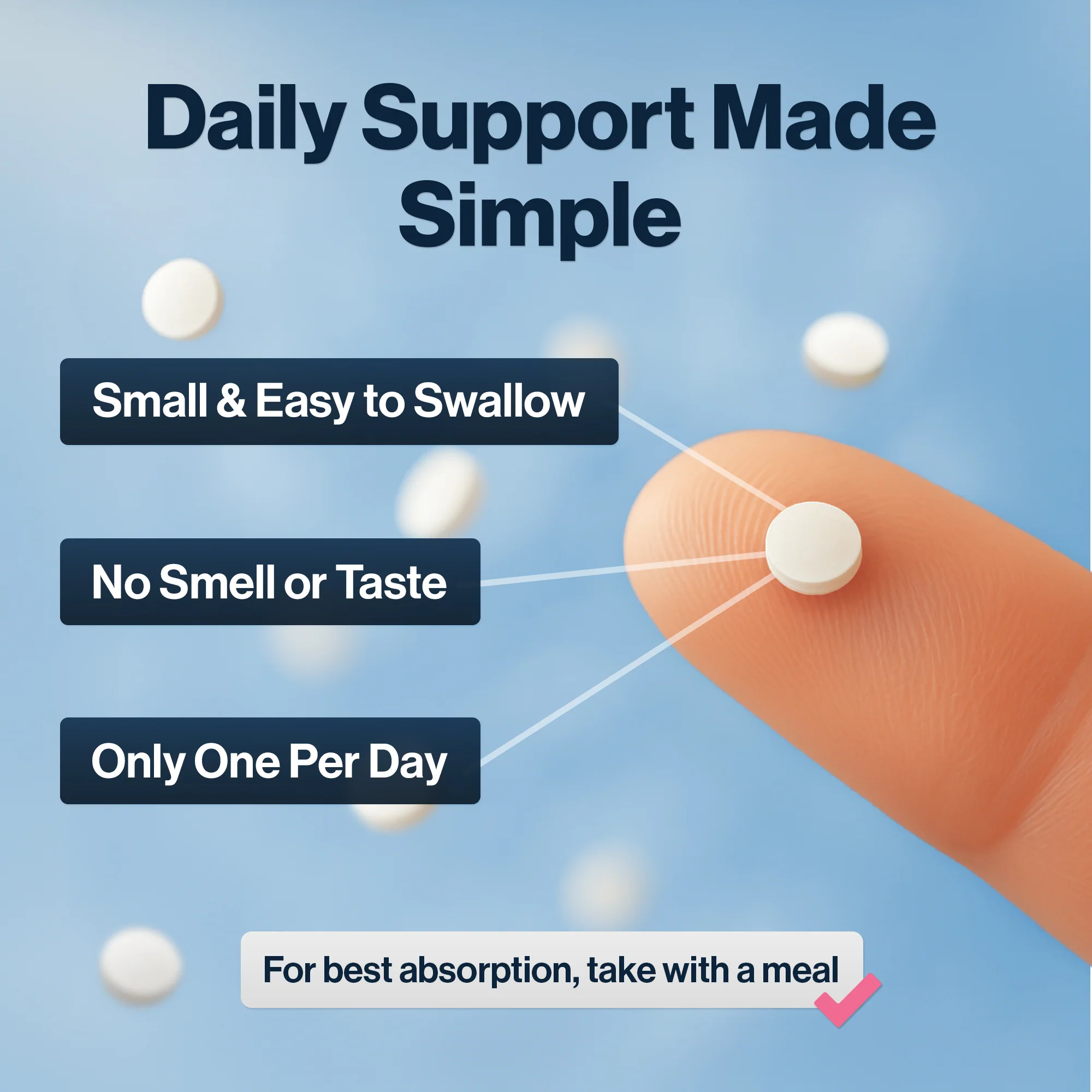 4 HIM & HER Vitamin D3 50ug (2000IU) Cholecalciferol 1 Year's Supply 365 Tablets - Image 4
