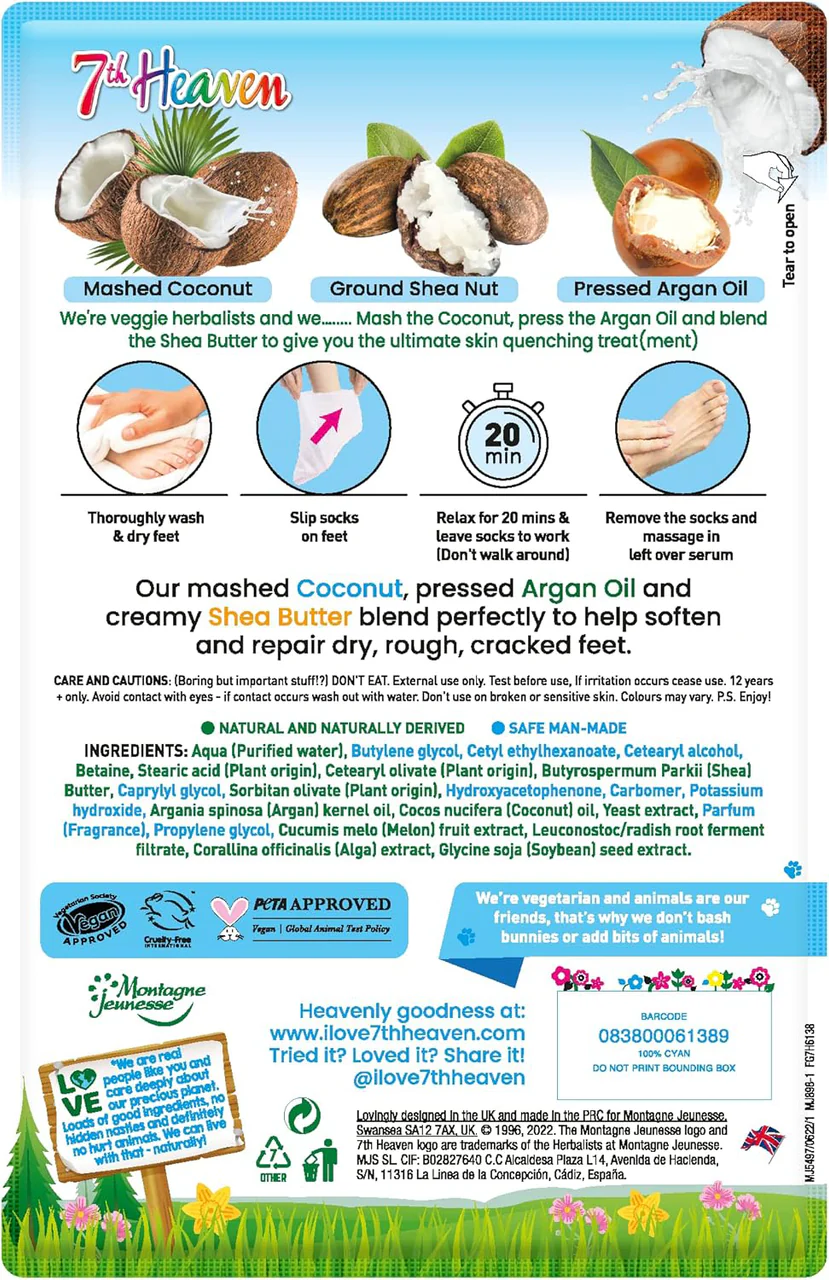7th Heaven Coconut Foot Mask
