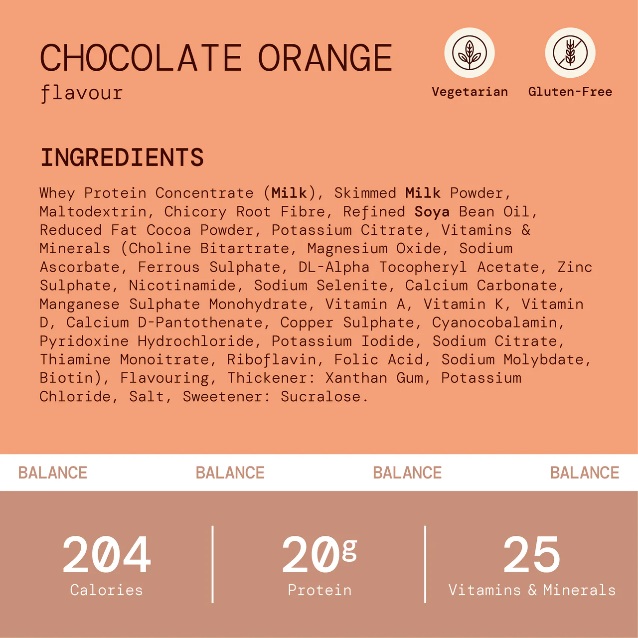 Adday Chocolate Orange Flavoured Shake 7 Sachets - Image 2