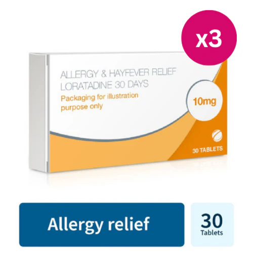 Allergy & Hayfever Relief Loratadine x3