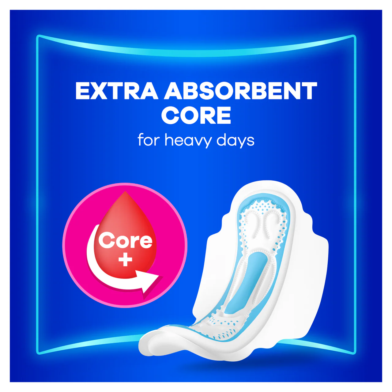 Always Maxi Classic Sanitary Towels with Wings Long 9 Pads - Image 4