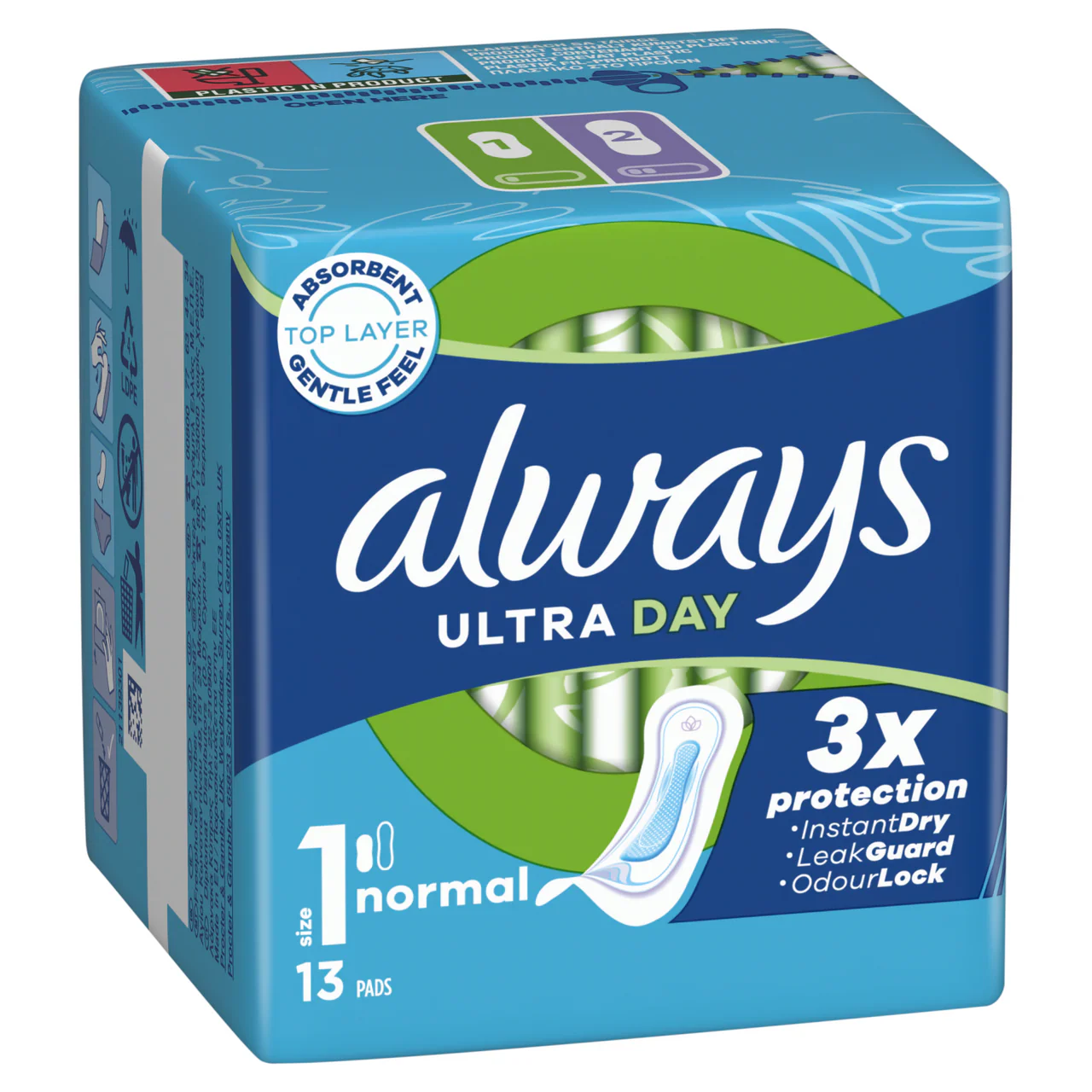 Always Ultra Sanitary Towels Normal Size 1 13 Pads