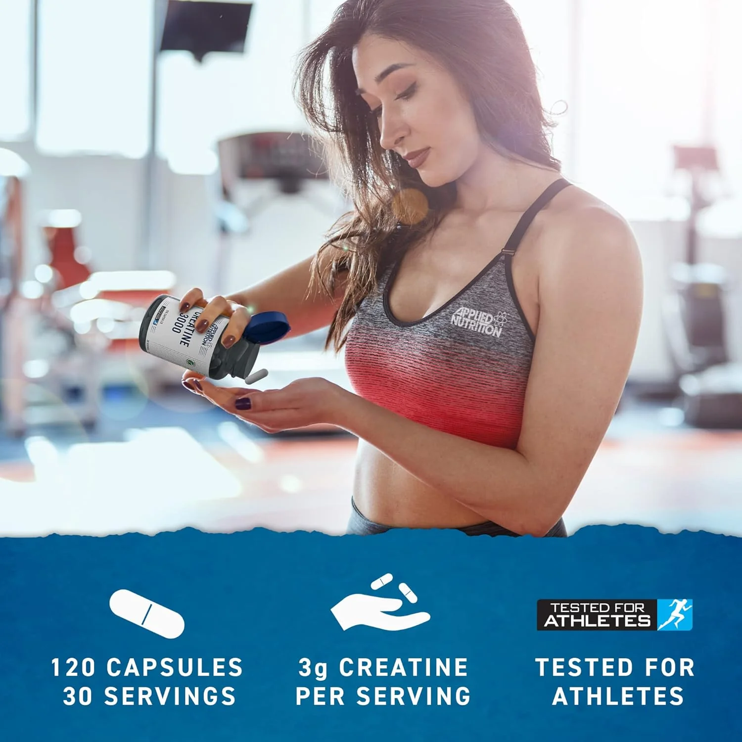 Applied Nutrition Creatine 3000 - 120 Capsules - Image 3