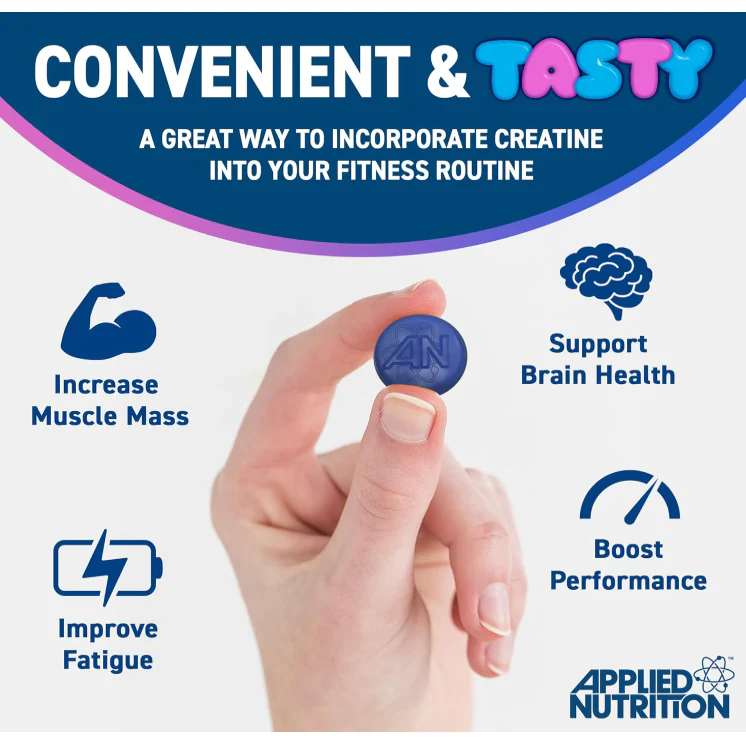 Applied Nutrition Creatine Monohydrate Blue Raspberry Flavour 80 Gummies - Image 3
