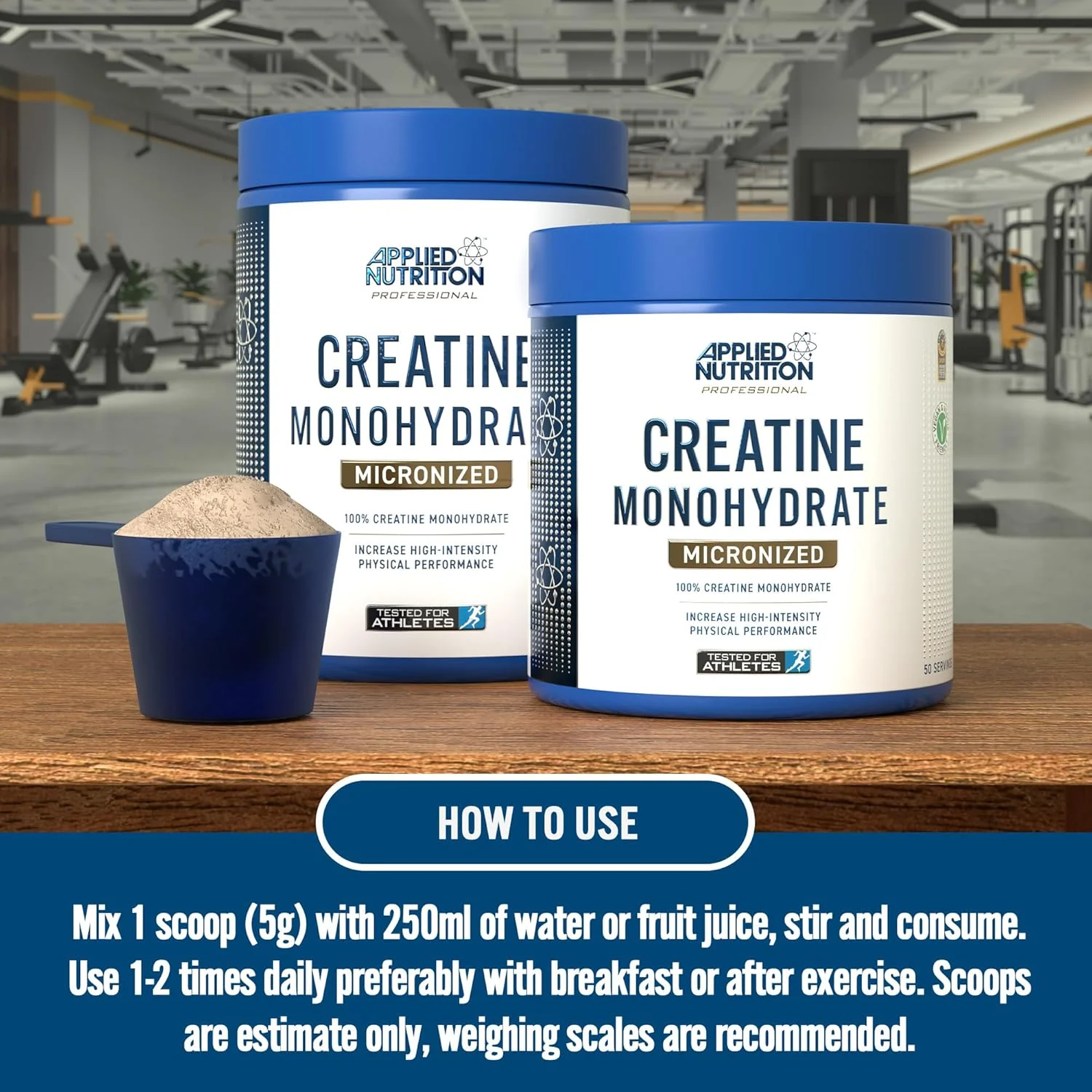 Applied Nutrition Creatine Monohydrate Powder Unflavoured 250g - Image 4