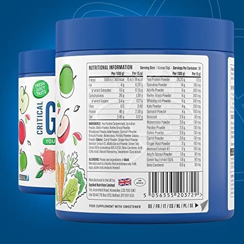Applied Nutrition Critical Greens Powder Apple Burst 150g - Image 3