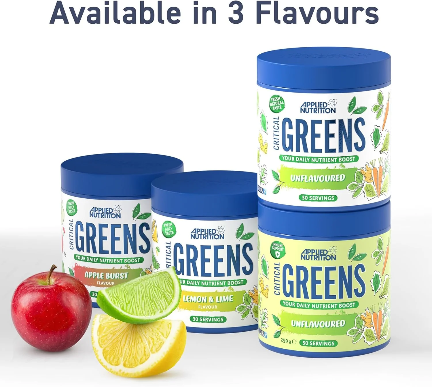 Applied Nutrition Critical Greens Powder Apple Burst 150g - Image 8