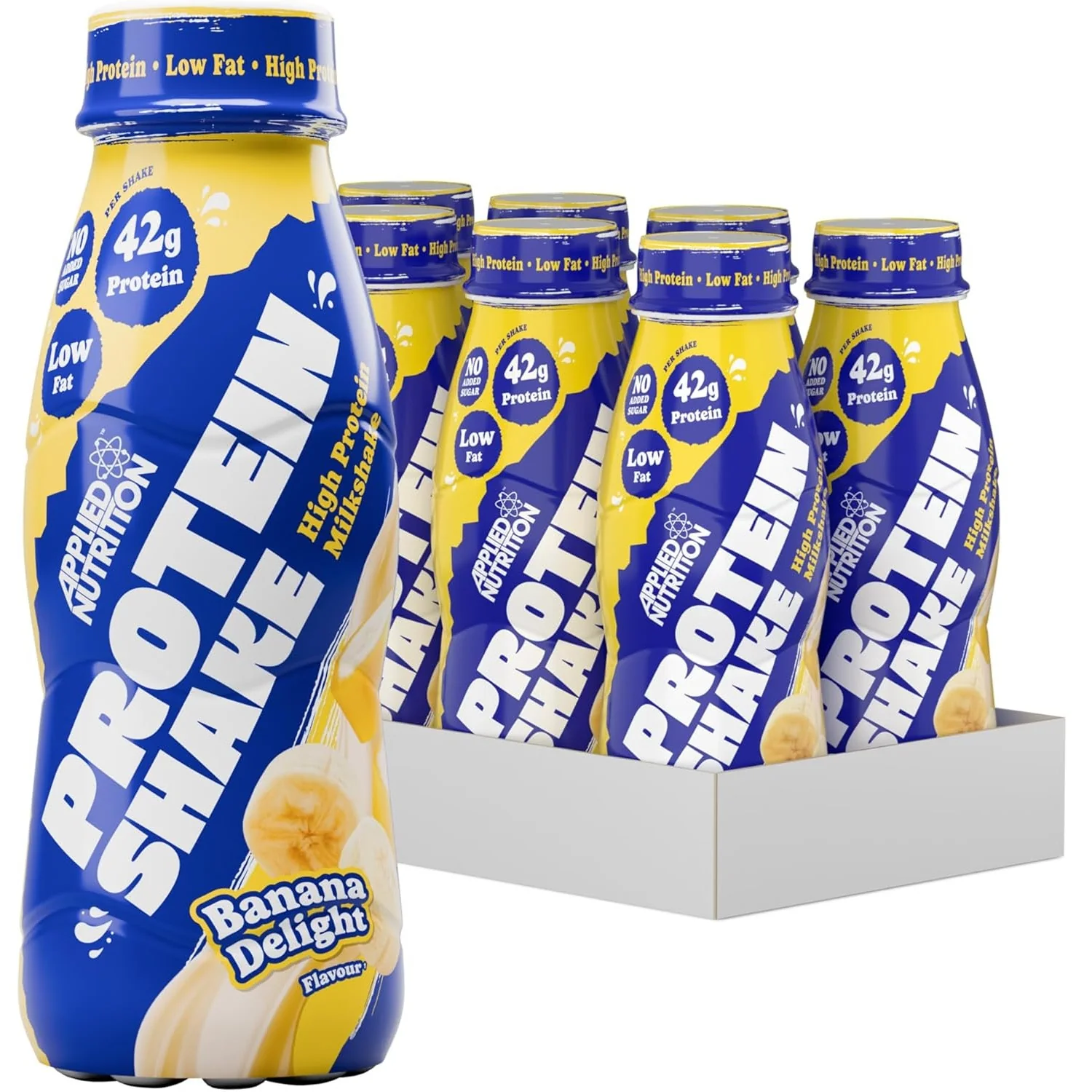 Applied Nutrition High Protein Shake Ready To Drink Banana Delight 500ml x 8