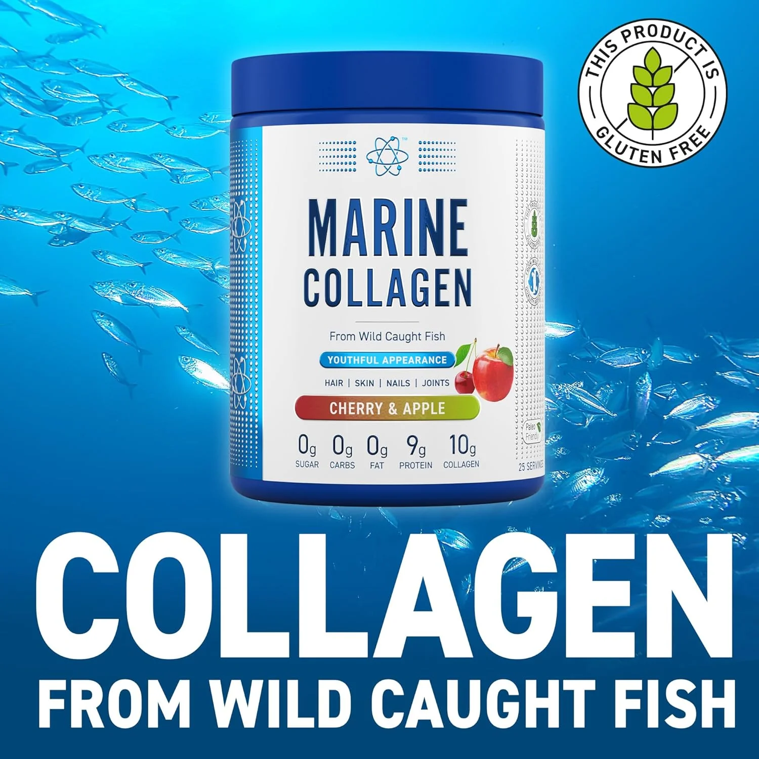 Applied Nutrition Marine Collagen Powder Strawberry Lemonade Flavour 300g - Image 6