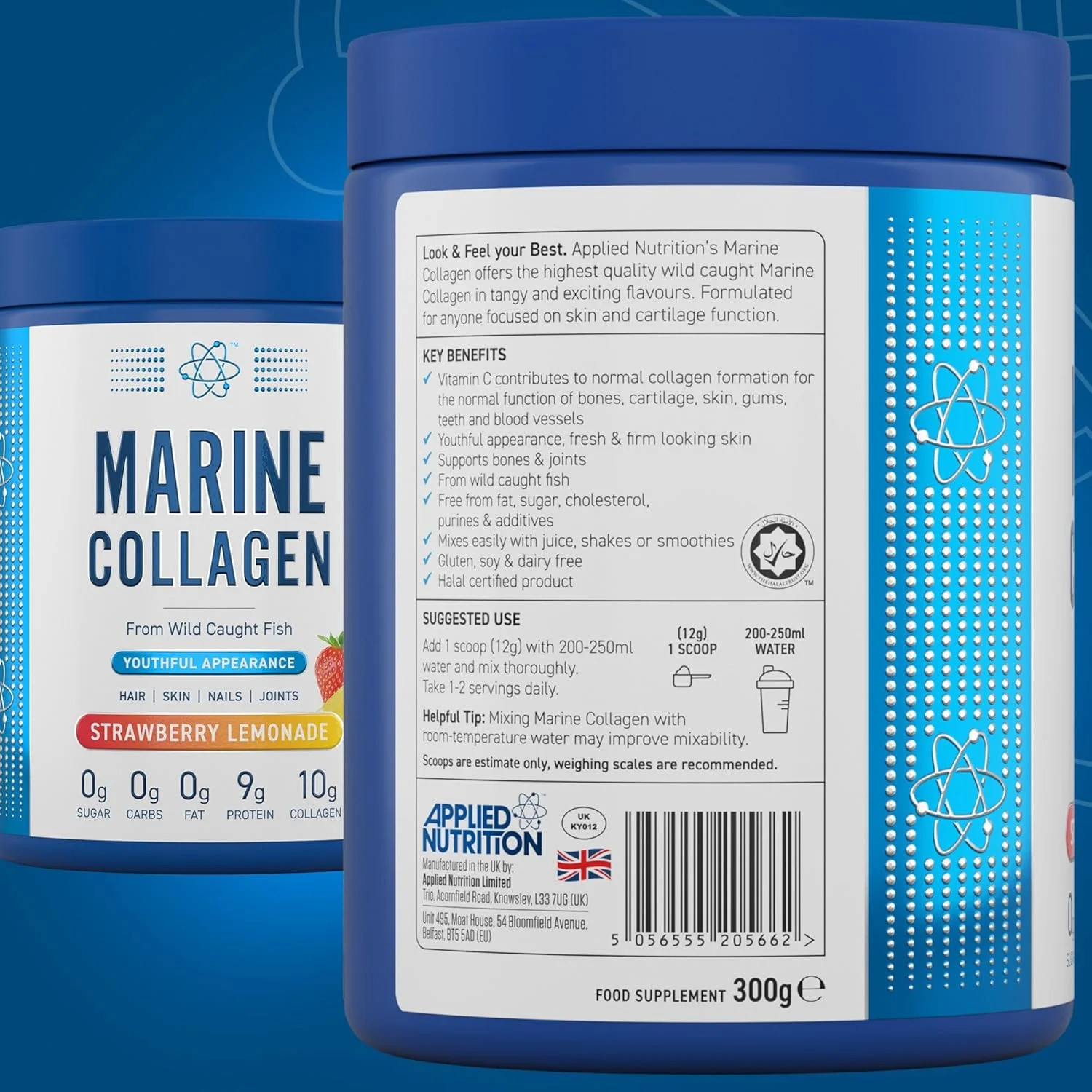 Applied Nutrition Marine Collagen Powder Strawberry Lemonade Flavour 300g - Image 9