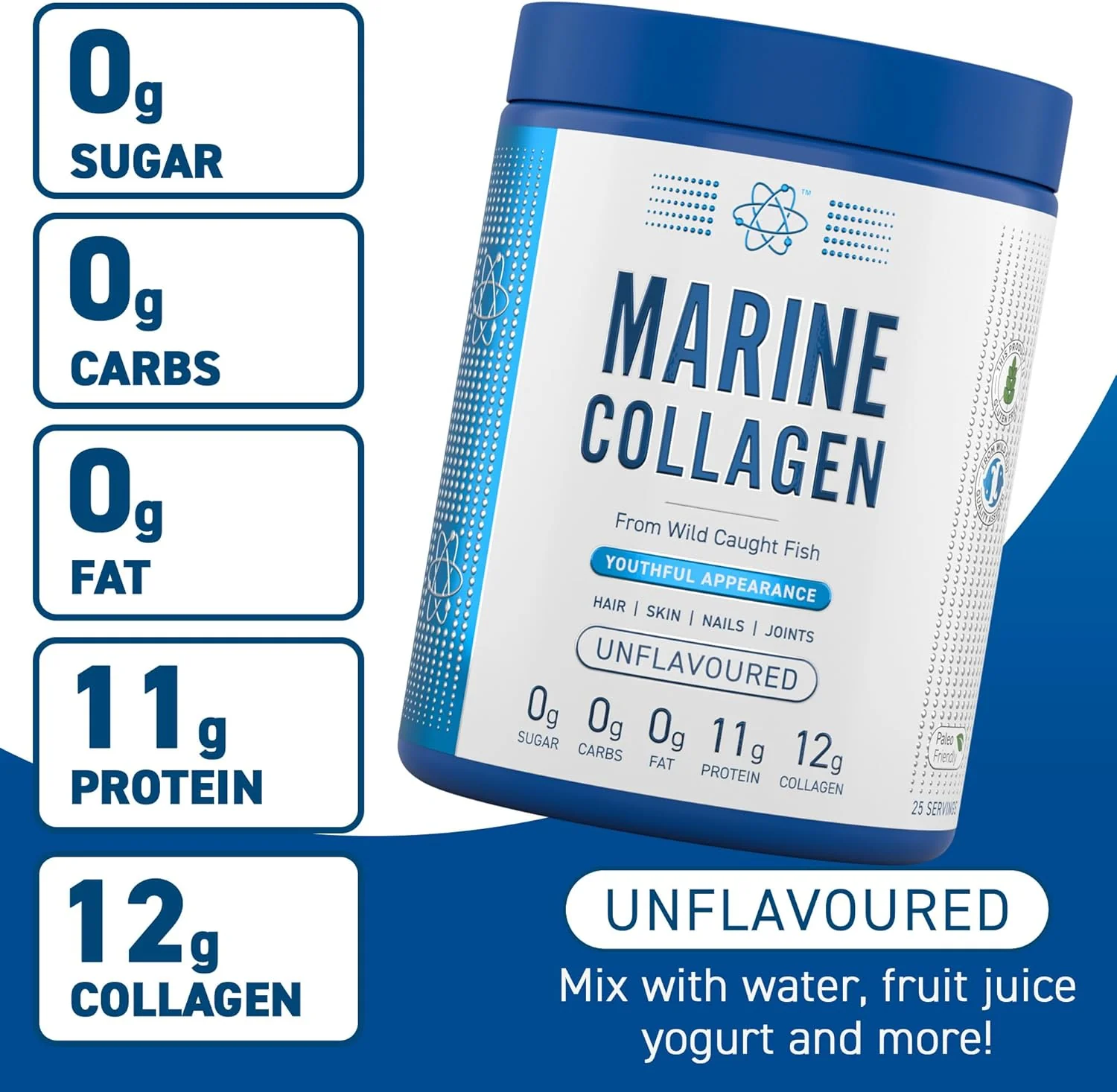 Applied Nutrition Marine Collagen Powder Unflavoured 300g - Image 4