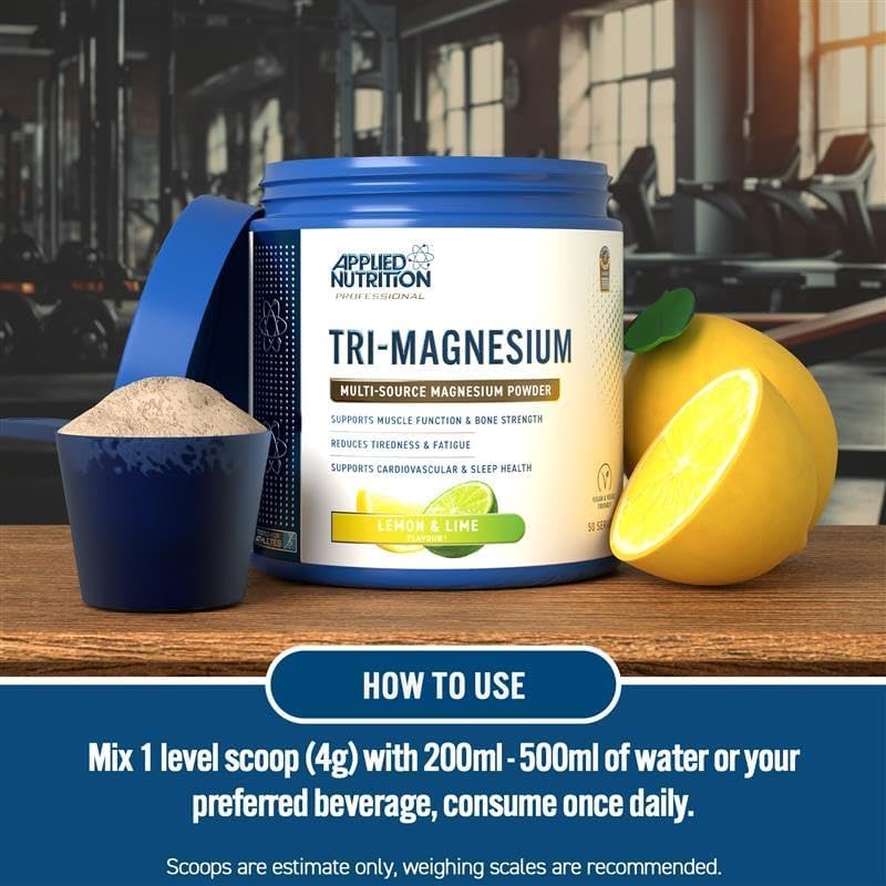 Applied Nutrition Tri Magnesium Powder Blue Raspberry Flavour 200g - Image 4
