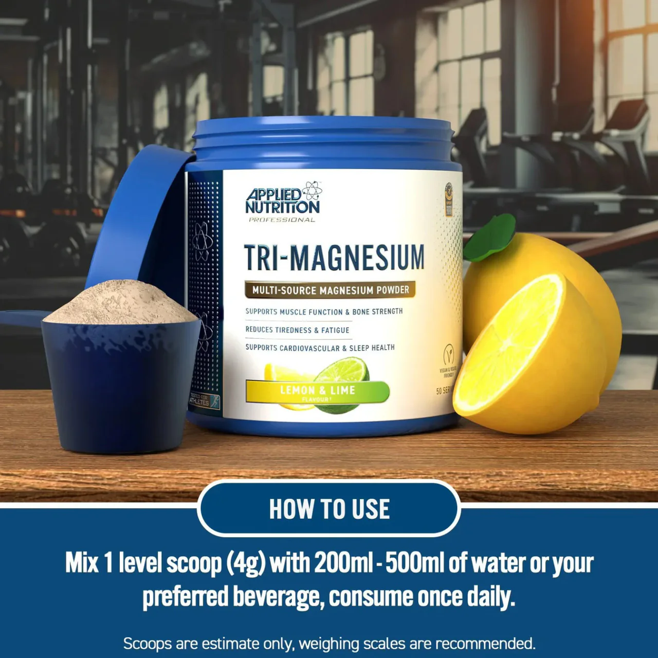Applied Nutrition Tri Magnesium Powder Lemon & Lime Flavour 200g - Image 5