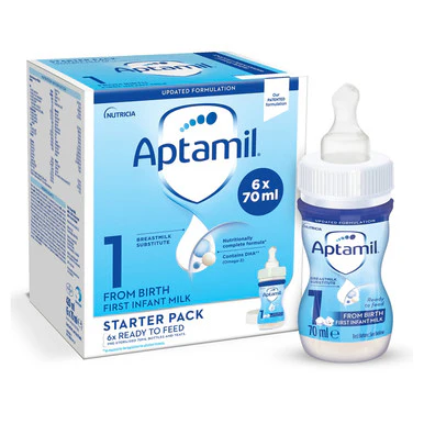 Aptamil 1 From Birth First Infant Milk Starter Pack 6 x 70ml