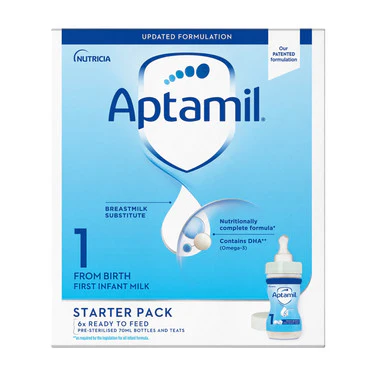 Aptamil 1 From Birth First Infant Milk Starter Pack 6 x 70ml - Image 3