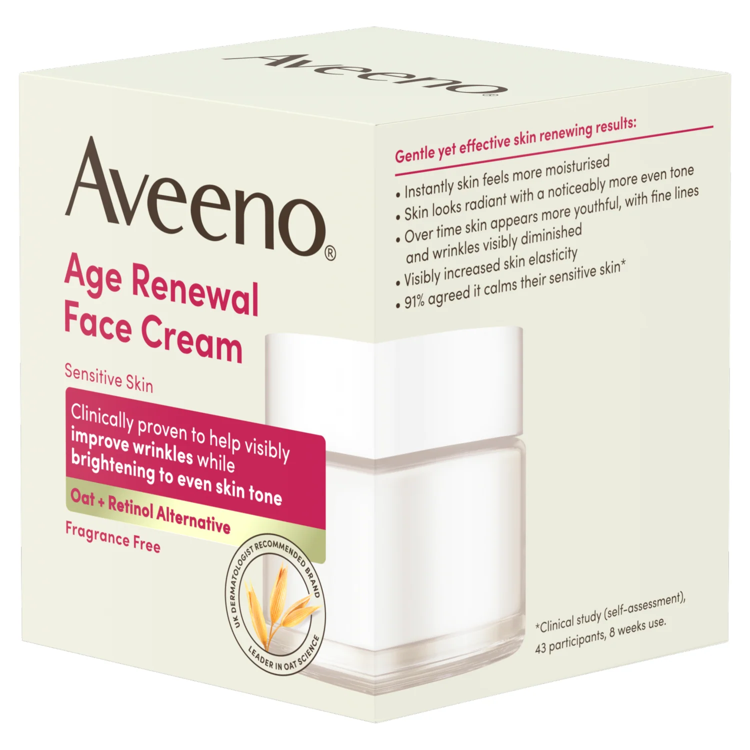 Aveeno Age Renewal Face Cream Retinol Alternative 50ml - Image 2