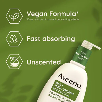 Aveeno Daily Moisturising Body Lotion Unscented 300ml - Image 4