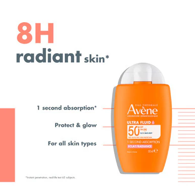 Avene Ultra Fluid Radiance SPF50+ for All Skin Types - Image 2