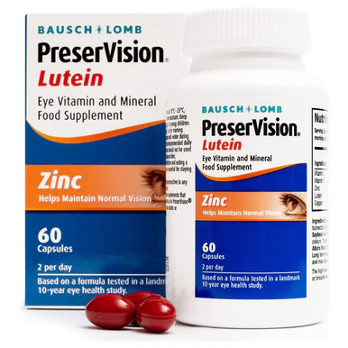 Bausch & Lomb PreserVision Lutein 60 Capsules - Image 2
