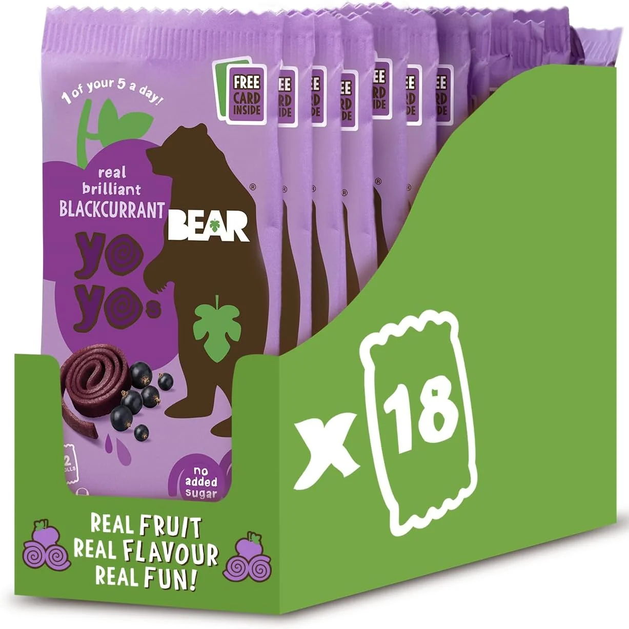 Bear Fruit Yoyos Blackcurrant 18x20g