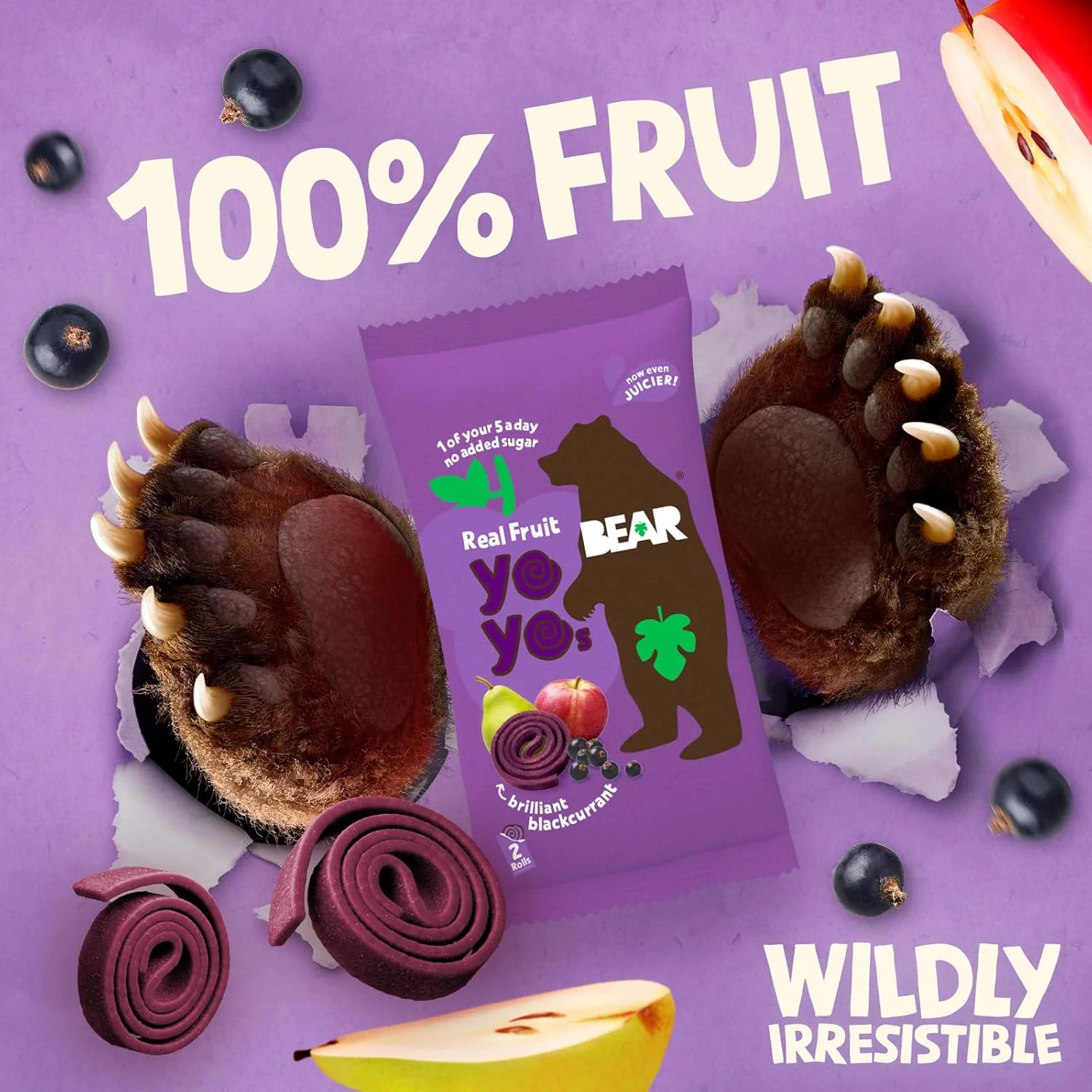Bear Fruit Yoyos Blackcurrant 18x20g - Image 5