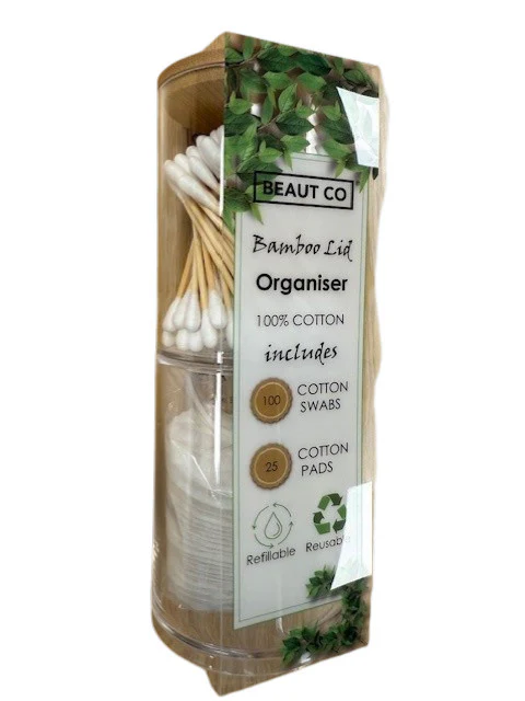 Beaut Co Bamboo Jar Lid Organiser