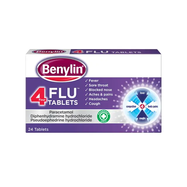 Benylin 4 Flu 24 Tablets