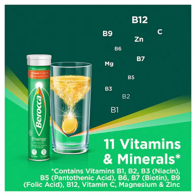 Berocca Orange Energy Vitamin 45 Effervescent Tablets - Image 3
