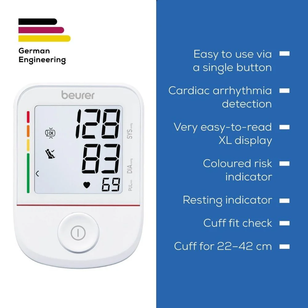 Beurer BM23 Blood Pressure Monitor with Scan & Save Function - Image 3