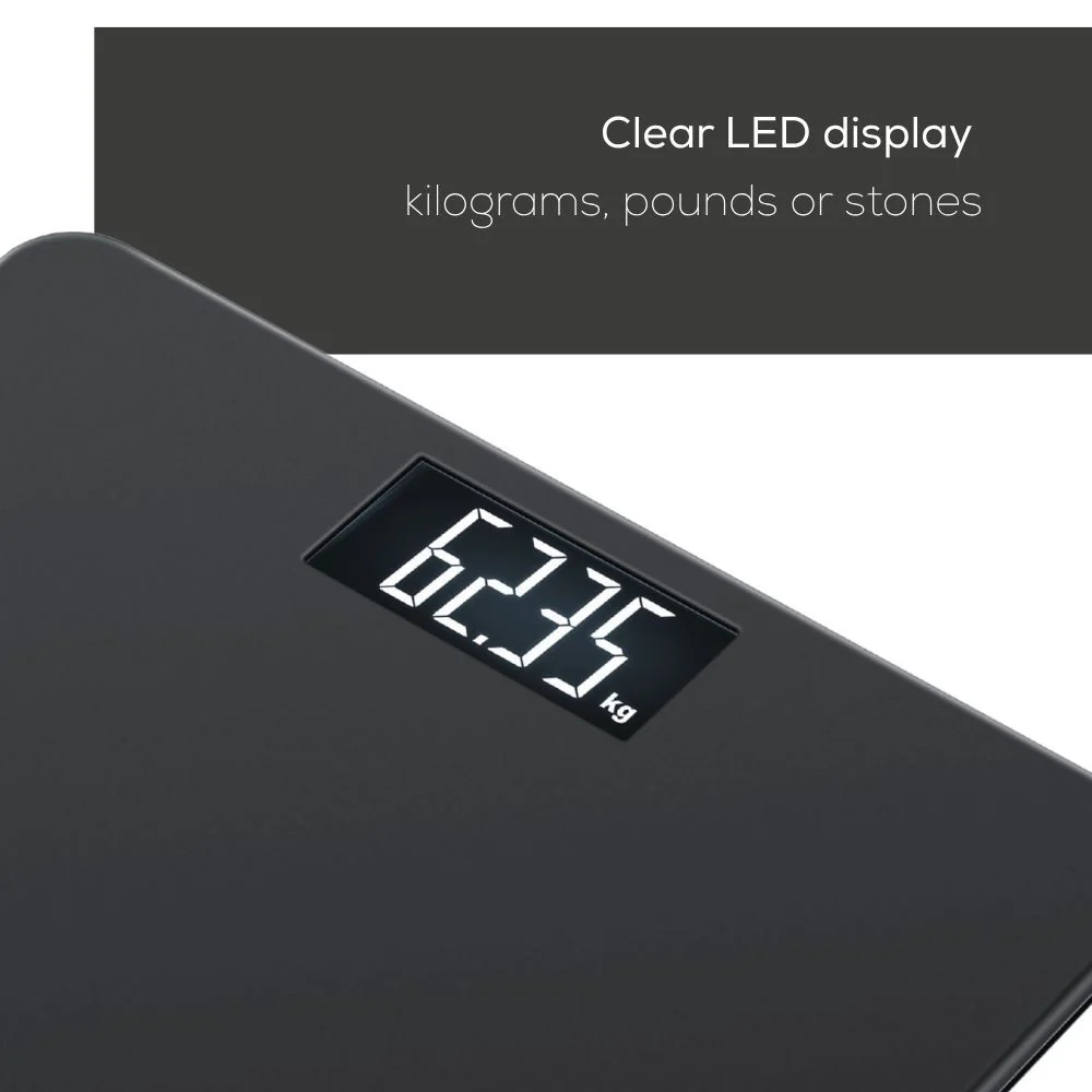 Beurer PS240 Soft Grip Personal Scale Black - Image 2