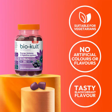 Bio-Kult 3in1 Biotic Blend Probiotic for Teens Blackcurrant 30 Gummies - Image 5