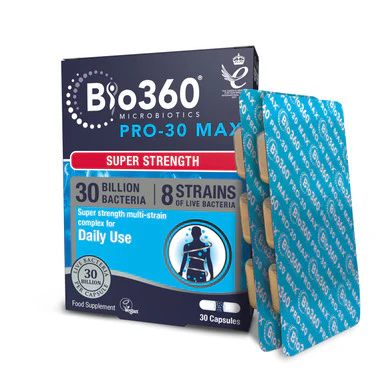 Bio360 Pro-30 MAX (30 Billion Bacteria) 8 Strain Complex 30 Capsules - Image 2