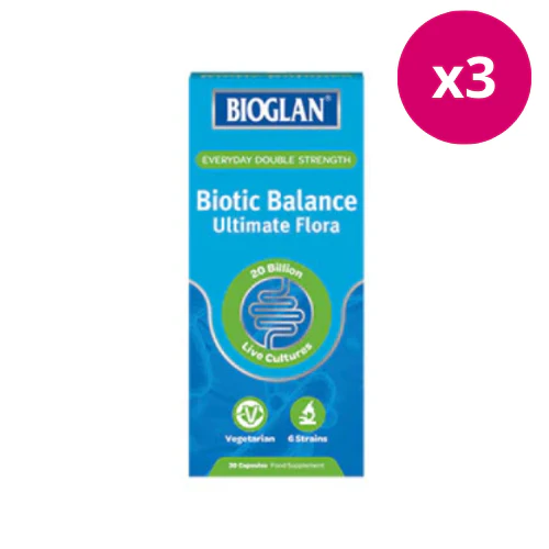 Bioglan Biotic Balance Ultimate Flora Caps x 3