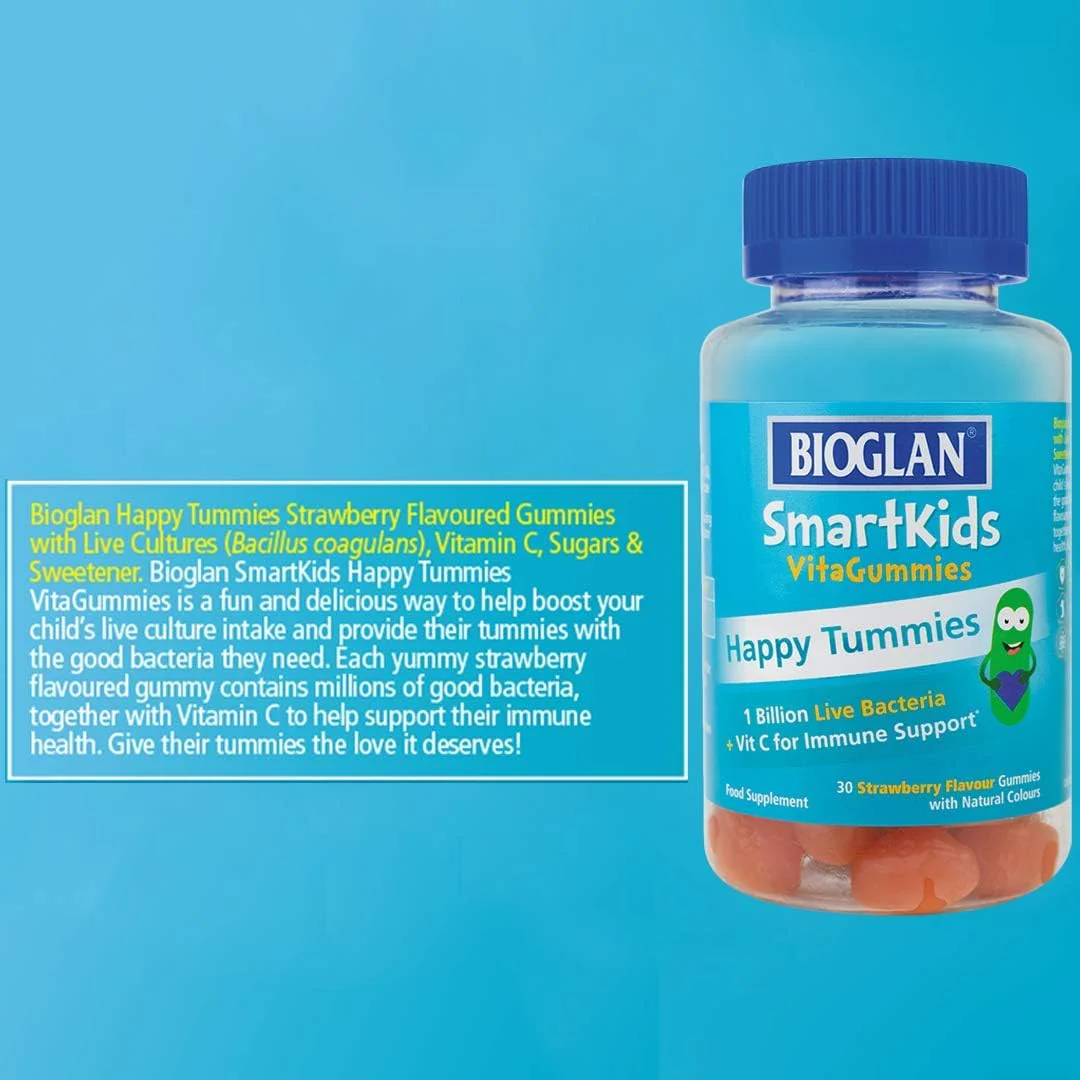 Bioglan Smartkids Happy Tummies 30 Gummies - Image 2