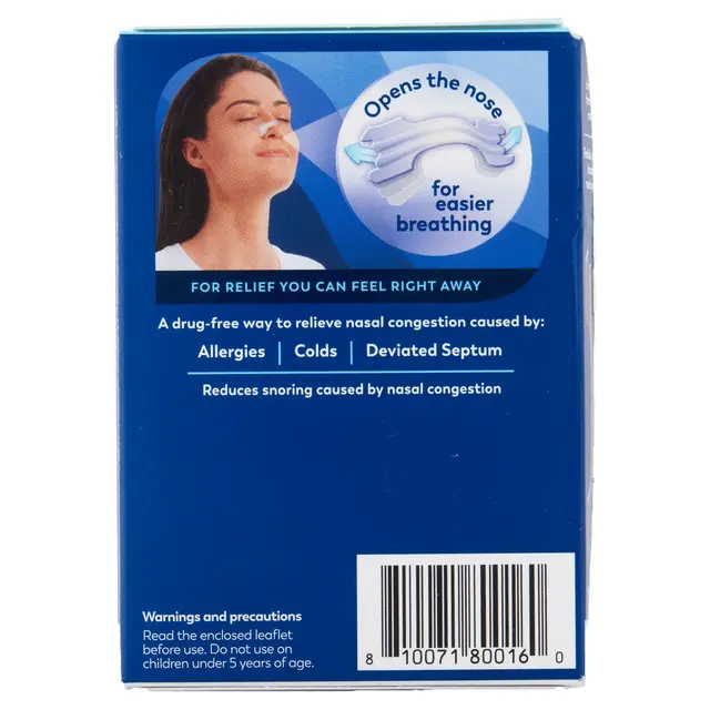 Breathe Right Nasal Strips Clear S/M 10s x 8 - Image 4