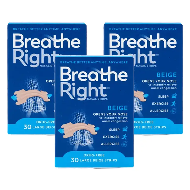 Breathe Right Nasal Strips Orig Large 30s x 3
