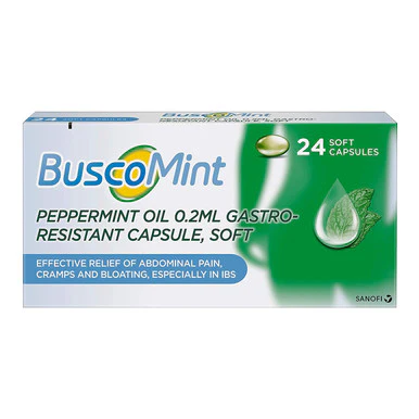BuscoMint Gastro-Resistant IBS Relief Capsules 24 Capsules