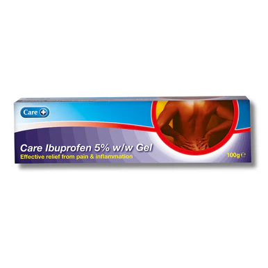 Care+ Ibuprofen Gel 5% w/w 100g