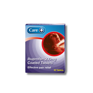 Care+ Ibuprofen Tablets BP 200mg 48s