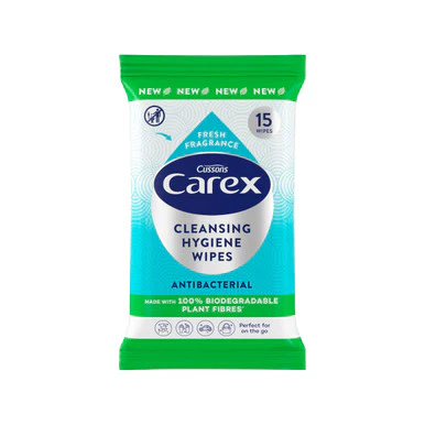 Carex Biodegradable Wipes 15 Wipes
