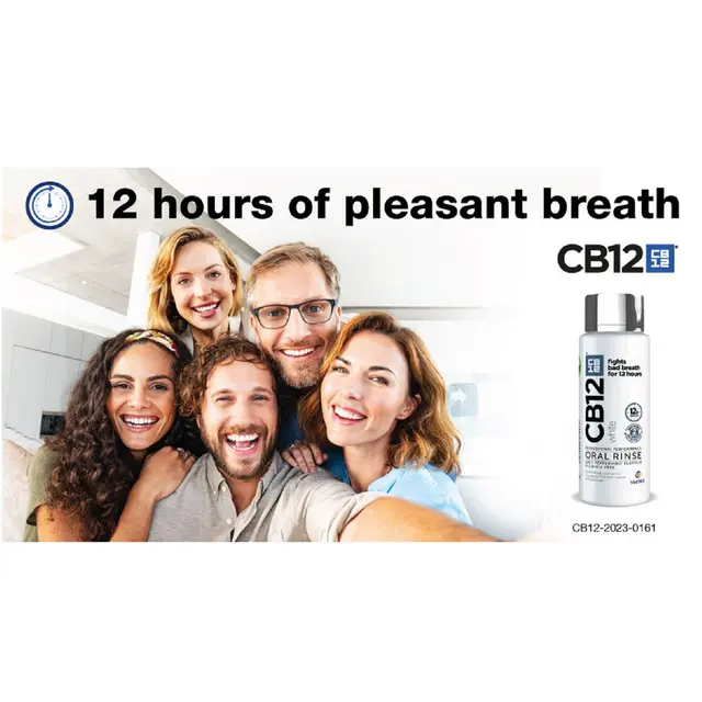CB12 Whitening Peppermint Mouthwash 250ml x 6 - Image 3