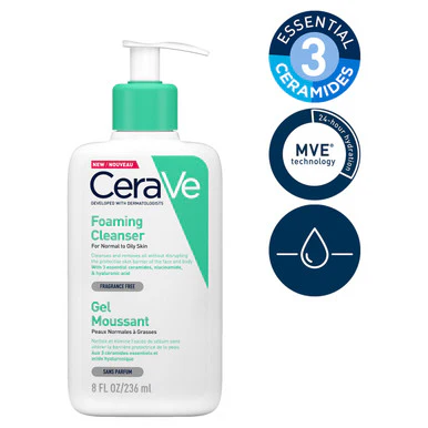 CeraVe Facial Foaming Cleanser For Face & Body 236ml - Image 6