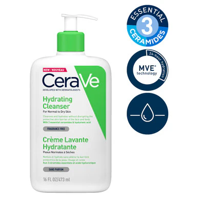 CeraVe Hydrating Cleanser For Face & Body 473ml - Image 3