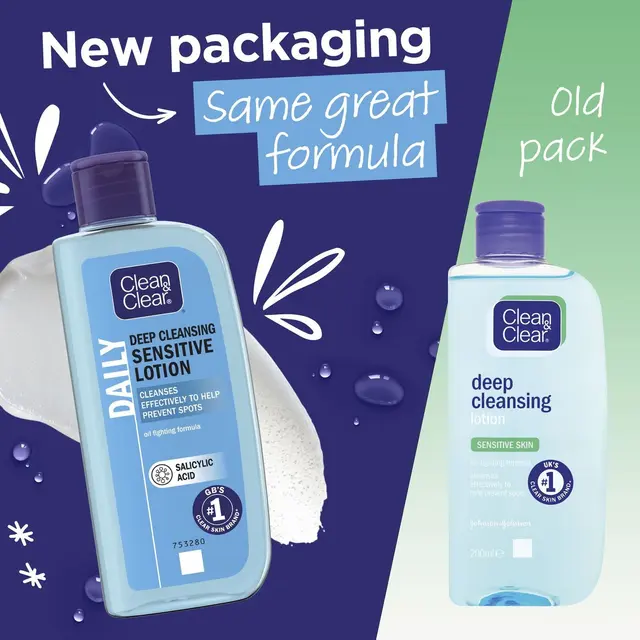 Clean & Clear Deep Cleansing Sensitive Lotion 200ml - Image 3