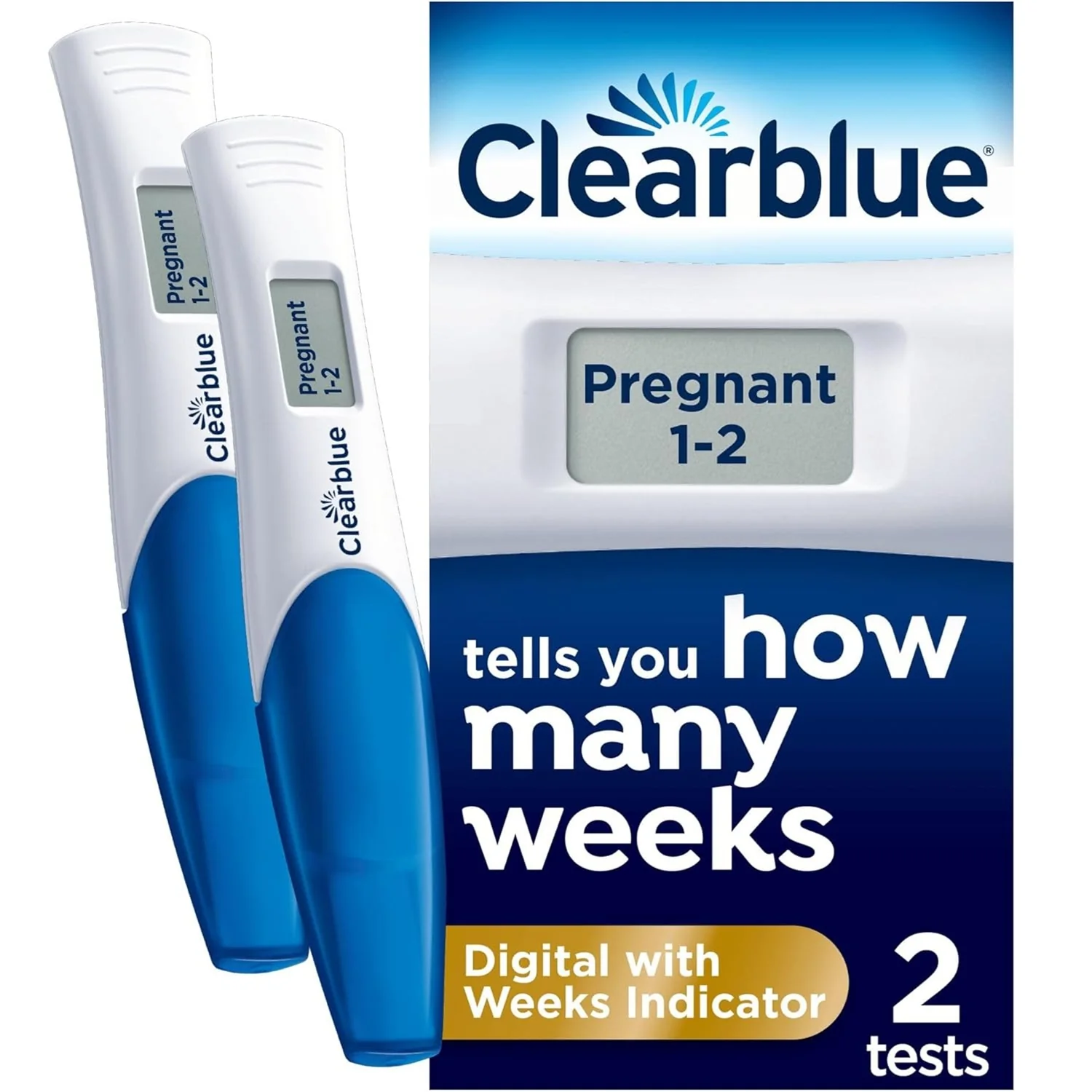 Clearblue Digital Pregnancy Test with Conception Indicator 2 Tests