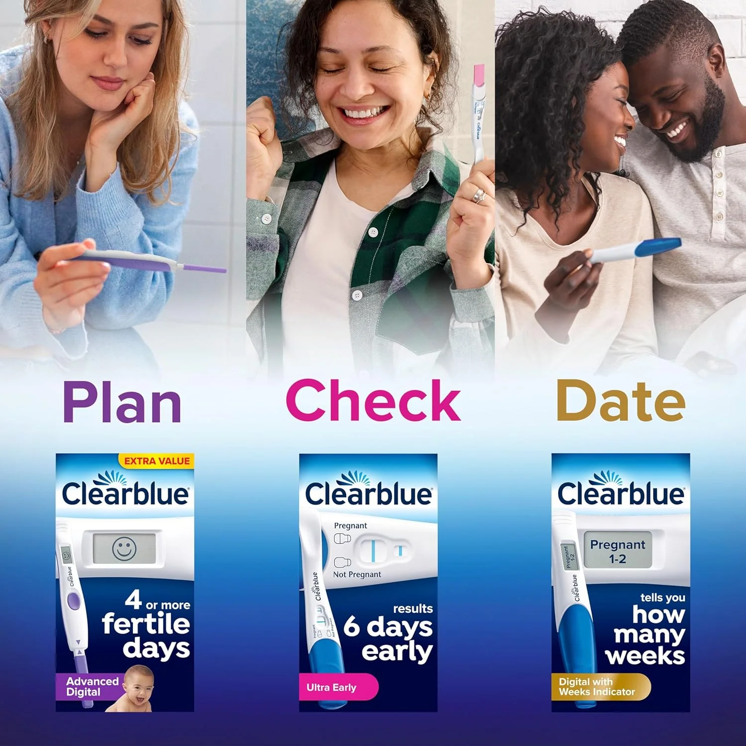 Clearblue Digital Pregnancy Test with Conception Indicator 2 Tests - Image 8