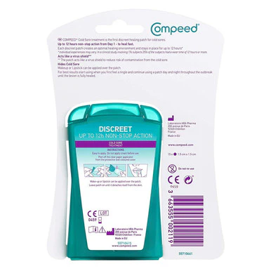 Compeed Total Care Discreet Cold Sore Patch 15 Pack - Image 2