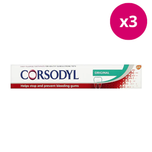 Corsodyl Daily Gum Care Original T/Paste x 3